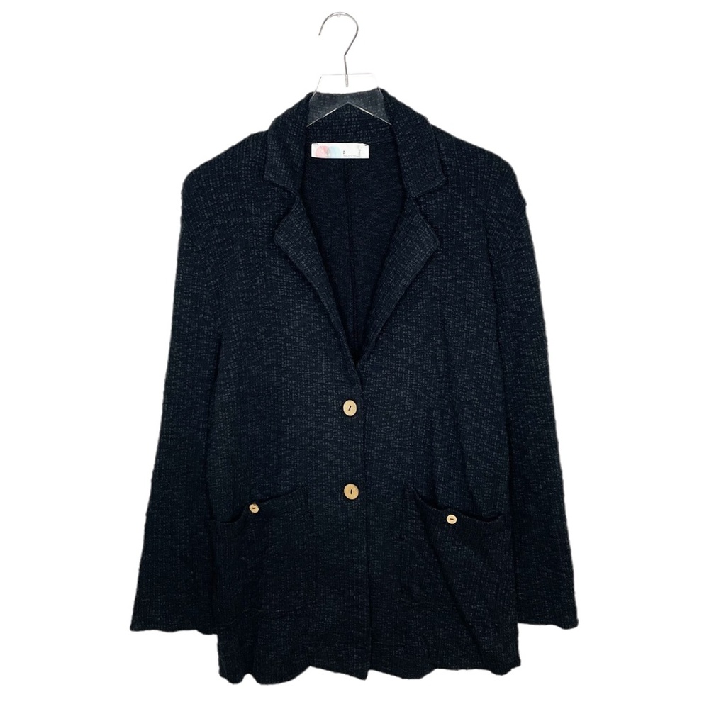 Free People Beach Textured Blazer Black - Picture 2 of 8